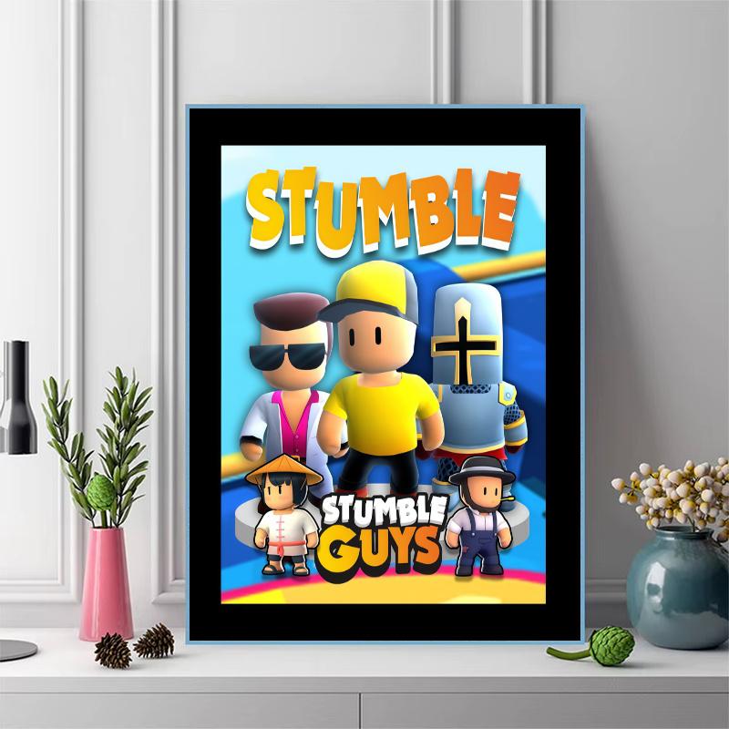Stumble Guys Leap.80 100% Round Full Drill 5D DIY Diamond Painting Embroidery Cross Stitch Rhinestone Décor