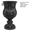 Gothic Stationery Storage 3D Printed Pumpkin Pen Holder, Retro European Style Relief Desktop Art Ornament Organizer, Goblet Shape Organizer for Makeup