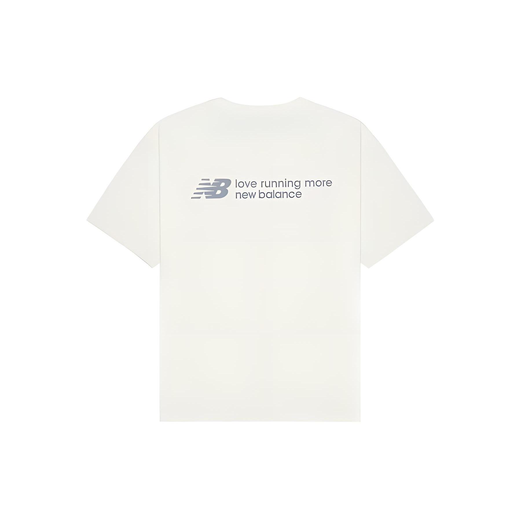 New Balance Asia Sizing  Love Running More  T-Shirt  White  Men s NEE24131-WT XXL