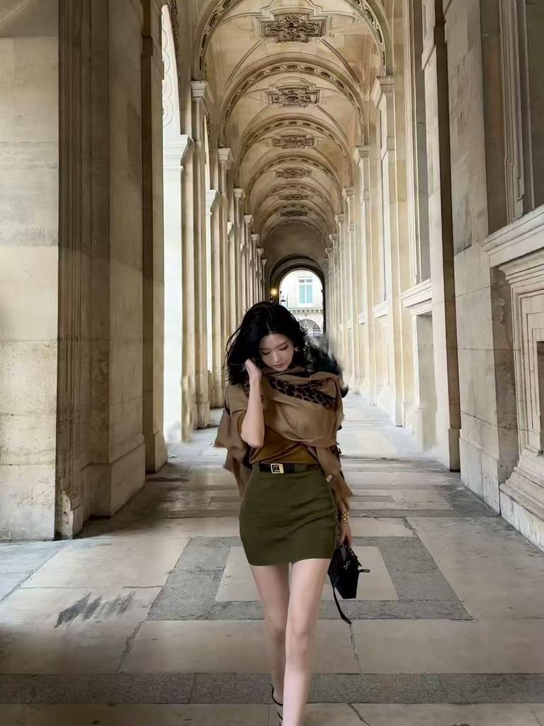 New Cotton Linen Scarf for Women, Leopard Print Long Wrap, American Style, Cashmere Thin, Spring/Autumn Warmth Neck Protection