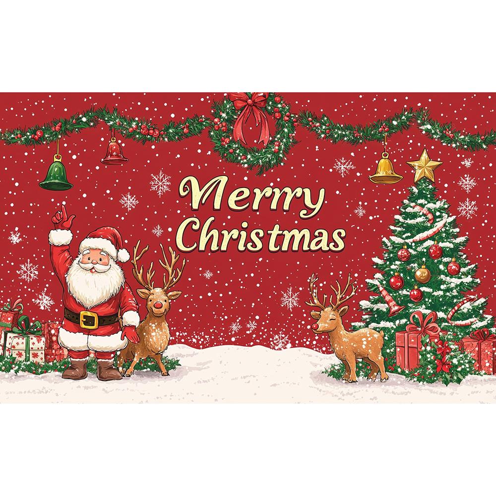 Merry Christmas Banne Christmas Decoraton Merry Christmas Santa Claus Banner Home Decoraton Background Xmas Party New Year Decor