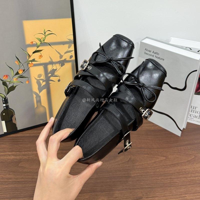 

High-end silver soft leather single shoes women s new bow light mouth high heels square head Mary Jane shoes 35 чёрный