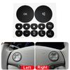 Black Button Overlay Button Repair Decal Black Overlay With Lettering Interior Compatibility For Mercedes-Benz W221