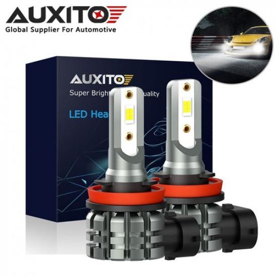 2X AUXITO H8 H11 H9 Fog 6000K Light White Bright Super LED Driving Bulb L3