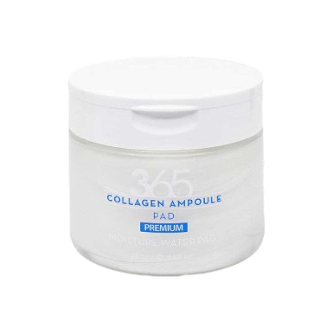 

3W Clinic 365 Days Collagen Ampoule Pad - Dual Functional Brightening & Anti-Wrinkle Toner Pad for Elasticity and Deep Hydration, 70 Pads (280g)