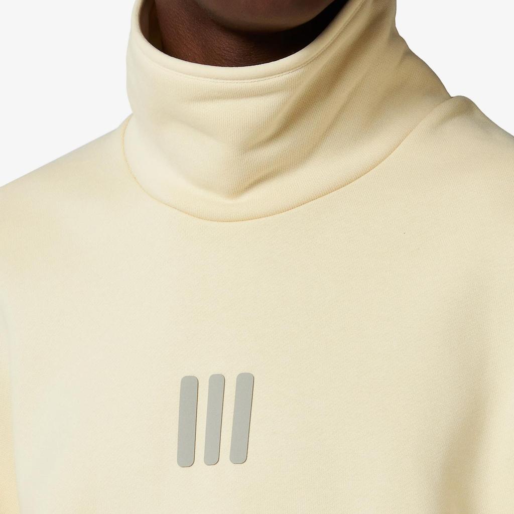 Fear of God Athletics Co-branded 3-Stripes Solid Color Loose Casual Comfortable Sweatshirt Men Light Yellow IS8742