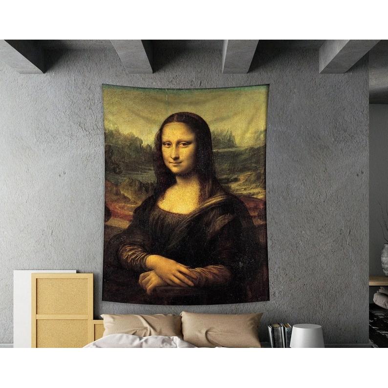 Mona Lisa tapestry 75x100 чёрный
