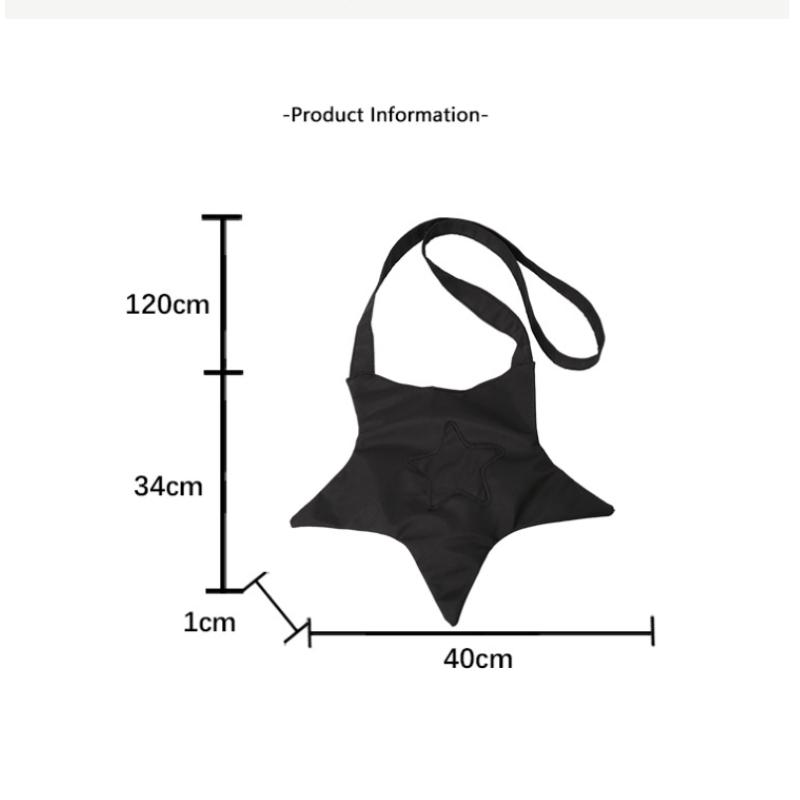 Cute Star Shape Shoulder Bag Tote Large Capacity Handbag Women Commute Casual Crossbody Bag Trendy  Niche Design Bag Gift