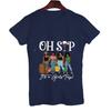 Oh Sip Its A Girls Trip Funny Wine Party Black Unisex Tshirt Lady Female Shirt Tee Fashion Clothes Unisex Summer Graphic Tshirt