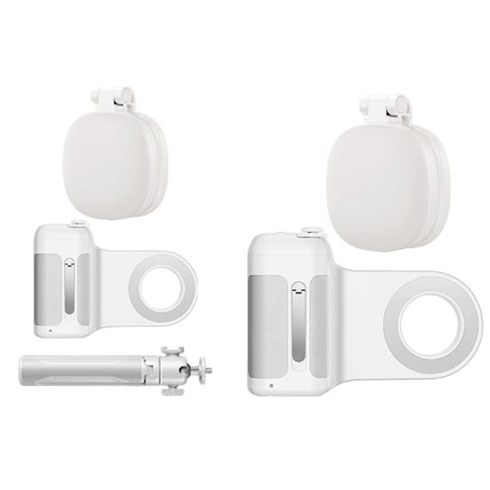 Magnetic Smartphone Grip with Wireless Remote & Phone Charging Ergonomic Camera Grip Portable Adjustable Tripod Mount Phones Photography Accessories