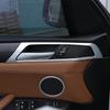 4 sztuk z włókna węglowego wewnętrzna pokrywa klamki samochodu tapicerka miska naklejka dekoracja ABS akcesoria samochodowe dla BMW X3 F25 X4 F26