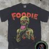 Foodie Zombie Tee, Halloween Shirt for Women Men, Spooky Season Party T-shirt