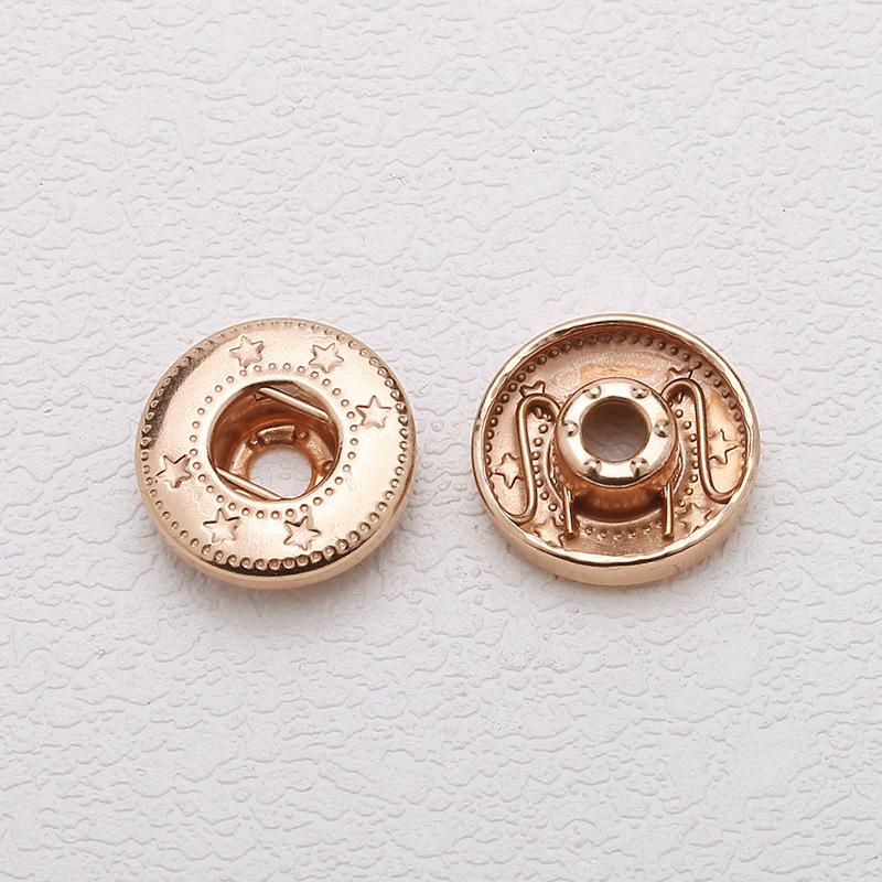 Metal Snap Fasteners 633/831: Copper Male & Female Press Studs for Jackets
