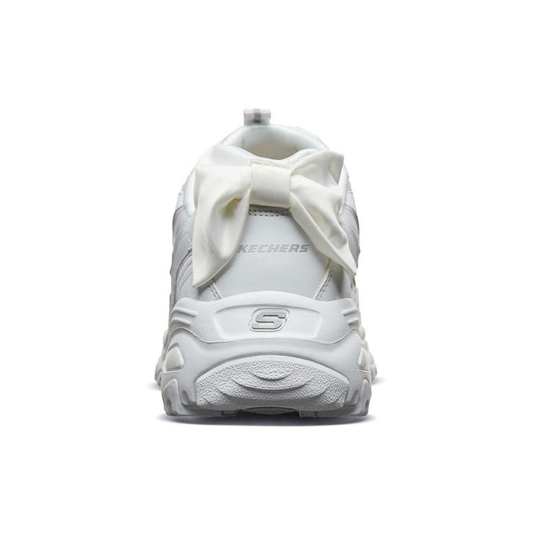 Skechers D Lites 1.0 Low Top Sneakers 'White' Women's 13168-WHT