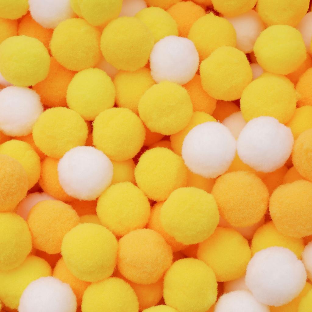 20-200 Stück Bunte Pompon-Plüschbälle Gemischte Farbe Kreatives Kinder-Handarbeitsmaterial Glitzer-Schaumstoffball DIY Bastelbedarf