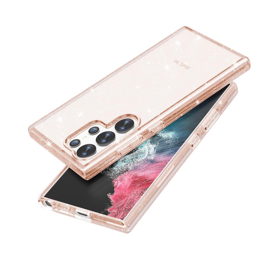 Applicable To Samsung S25Ultra Electroplated Mobile Phone Case Terminator S24Ultra Transparent S23Ultra Protective Case