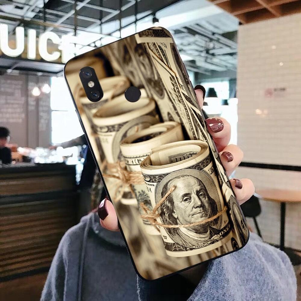 Etui na telefon z banknotami dolarowymi i gotówką do Xiaomi Mi 5X 8 9 10 11 12 lite pro 10T PocoX3pro PocoM3 Note 10 pro lite