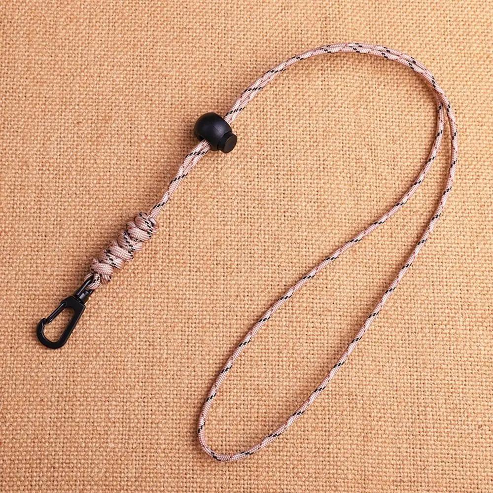 8 Styles Rotatable Buckle High Strength Parachute Cord Paracord Keychain Lanyard Backpack Key Ring Neck Hanging Rope