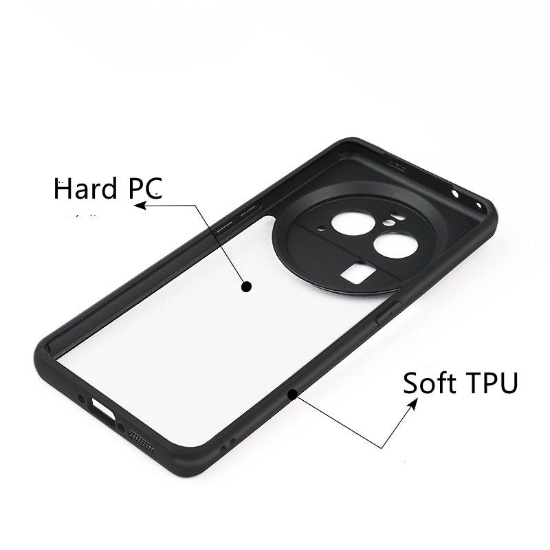 For OPPO Find X6 Pro Case For OPPO Find X6 Pro Cover Funda Shell Hard Clear PC Transparent TPU Edge Protective Back Bumper