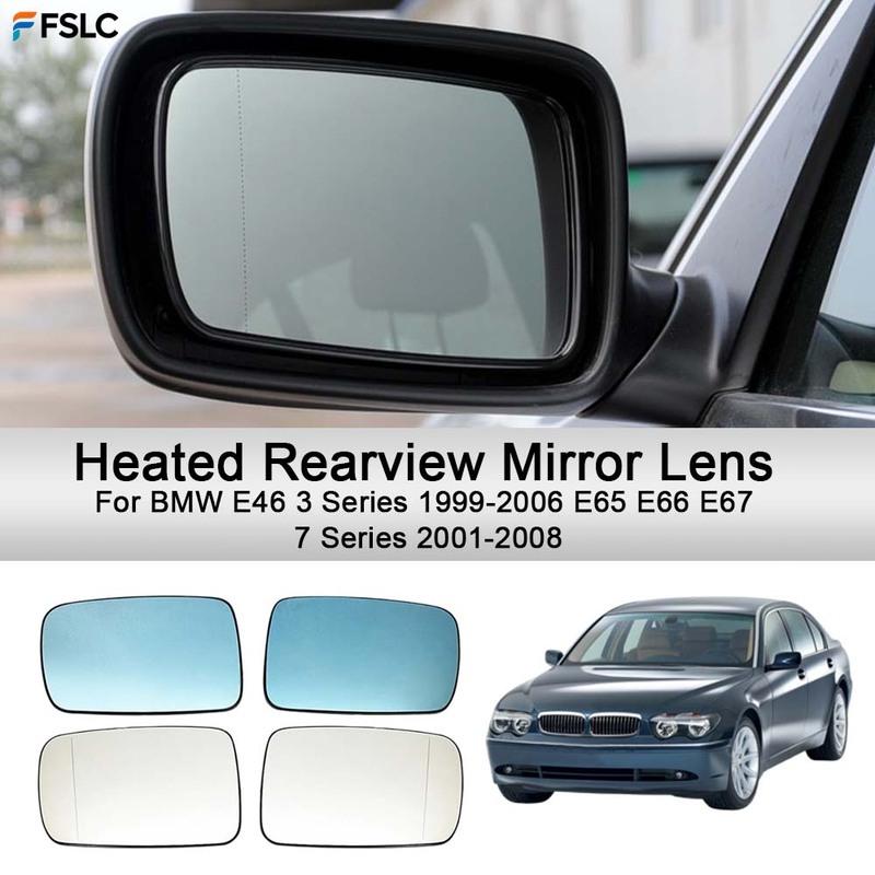 Cars Accessories Heated Rearview Mirror Lens For BMW E46 3 Series 1999-2006 E65 E66 E67 7 Series 2001-2008 Car Upgrade