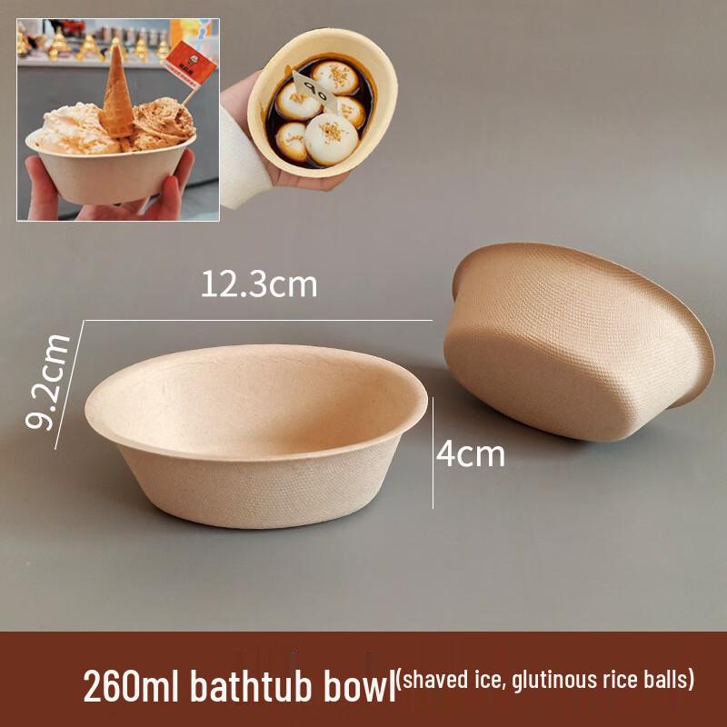Yuzhuxun Disposable Shaved Ice & Dessert Bowls