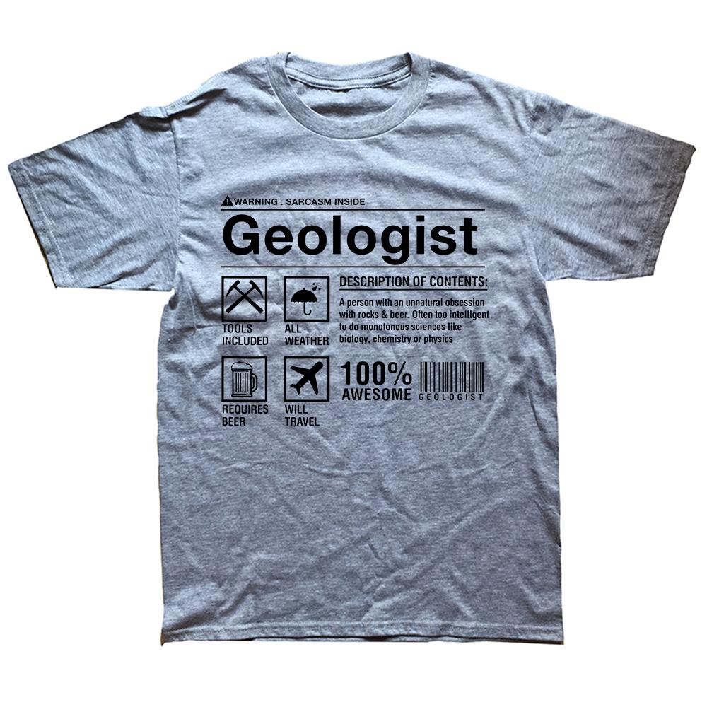 Funny Geologist Composition Geology Student T Shirts Streetwear Short Sleeve Birthday Gifts Summer Style T-shirt Mens Clothing