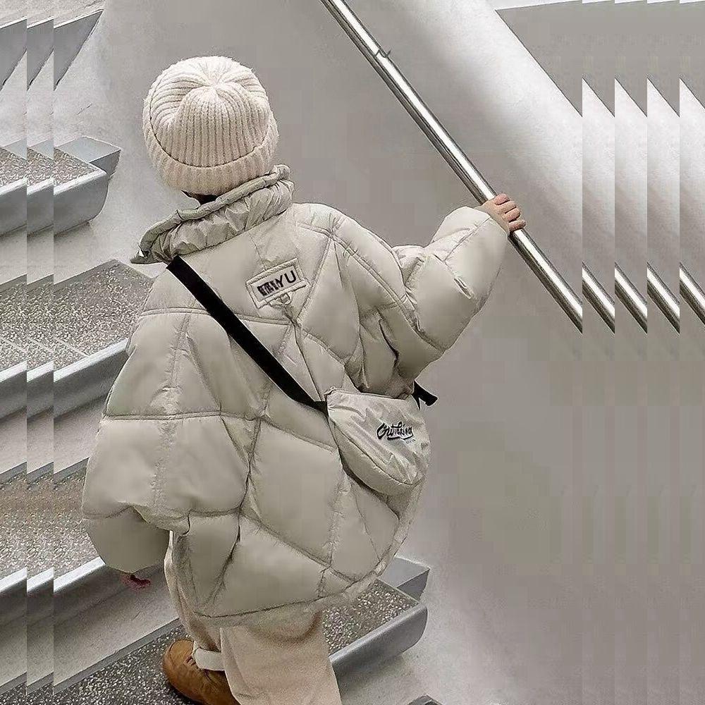 

Children s 2024 Winter Cotton Jackets - Boys and Girls Thickened Casual Style, Middle and Large Sizes, Parent-Child Outfit. 110 cm