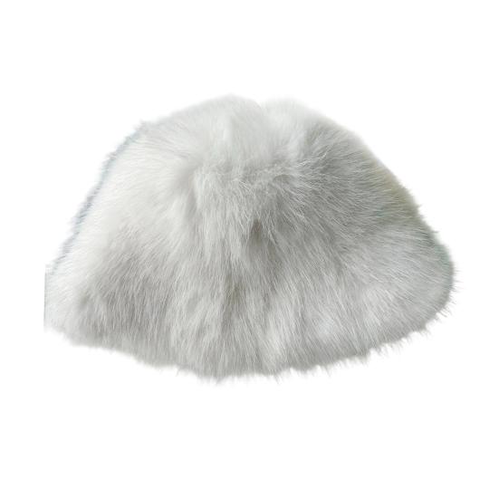 Women's Fuzzy Faux Fur Bucket Hat Winter Plush Furry Ladies Hat Fluffy Sherpa Fisherman