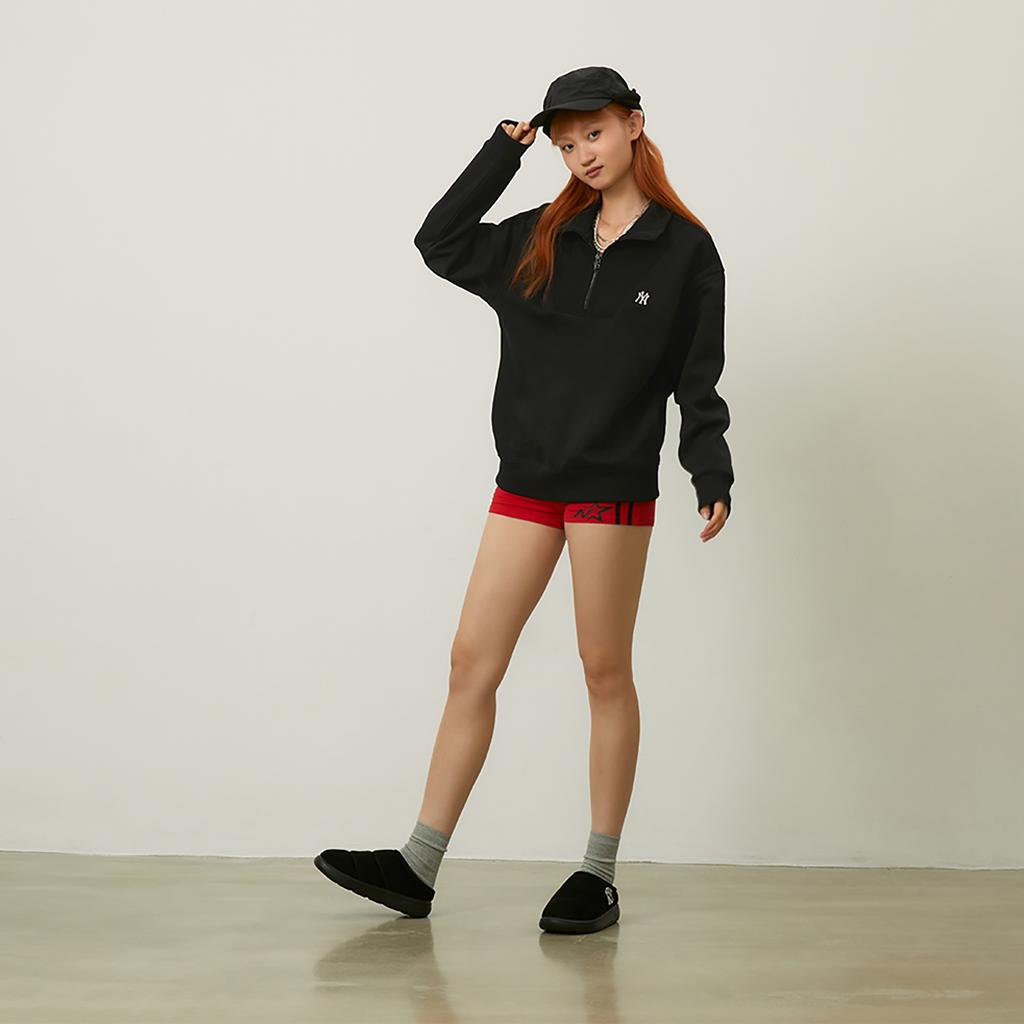 MLB New York Yankees Quiet Abrasion Resistant Slip Resistant Closed Toe Cotton Slippers Unisex Black Sneakers 3AWBBCM46-50BKS