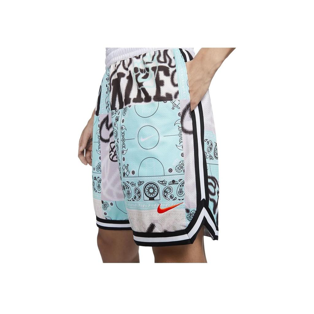 Nike SS23 SS24 DNA CHBL Print Quick-Dry Basketball Shorts Men Bottoms Pink Blue HF6151-418