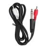 1.5M 4.9ft 6.35mm GoldPlated Plug Male To Dual RCA Male Audio Cable Connector Wire