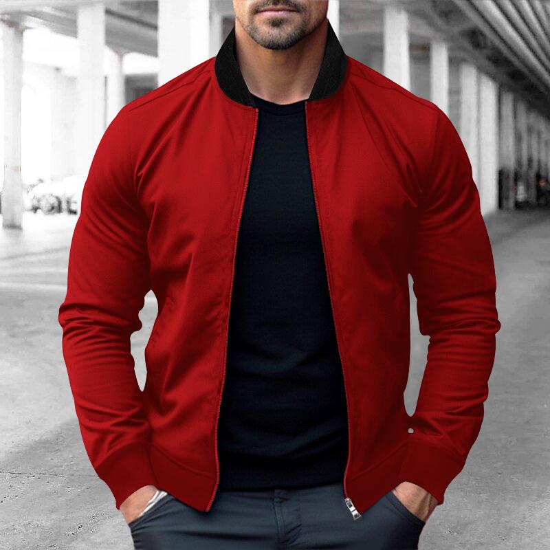 Men S Pilot Zip Jacket Slim Fit Outdoor Sport Coat Spring Autumn