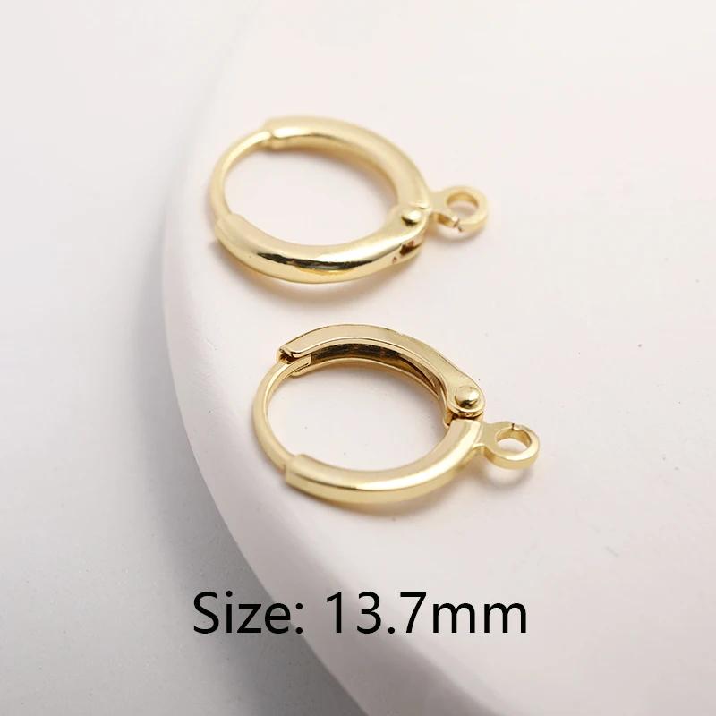 

Wholesale Brass Dangle Earrings Findings Trendy 14K Gold Plated Long Tassel Drop Earrings Fittings For Women,DIY Accessories 2 pieces