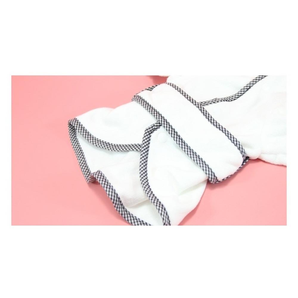 Microfiber Towel Material Dog Bathrobe Quick Dry Fast Absorbent Pet Drying Coat with Adjustable Magic Tape for All Dog Sizes