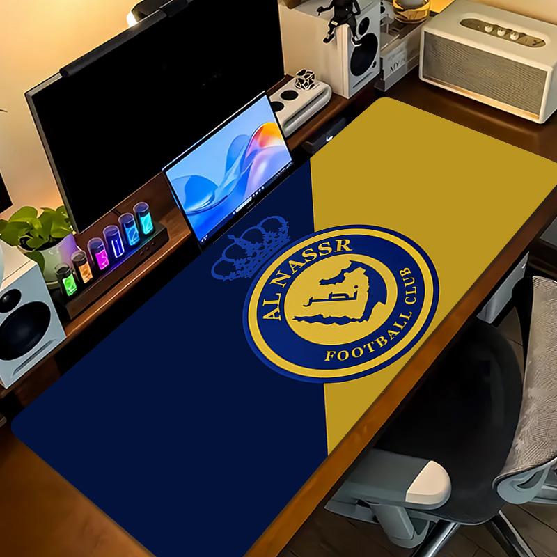 Al Nassr FC Print  Cushion Non-slip Laptop Tablet Big Mousepad XXL Mat Mini PC Playmat With Lock edge