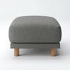 MUJI Heather Gray Cotton Canvas Sofa Cover for Ottoman and Pocket Coil Sofas (44616550)