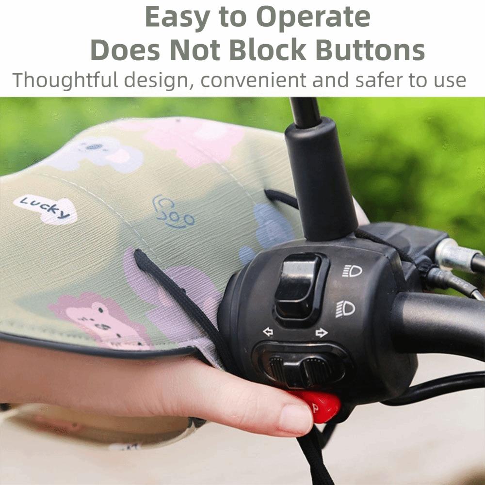 Waterproof Motorcycle Handlebar Gloves Breathable Scooter Sunshade Cover  Electric Vehicle