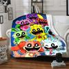 1pc Critters Adventure Flannel Blanket,Ultra Soft Warm Plush Throw for Home Bedroom Bed Sofa Cover Camping Picnic gift Y72447