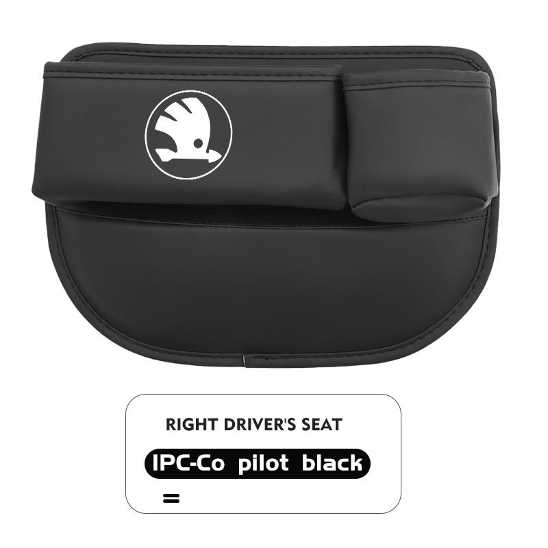 AAABT1 Car Front Seat Crevice Storage Box Pocket Cup Key Phone Holder Accessories For Skoda Octavia Superb RAPID FABIA KAMIQ KAROQ