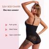 Explosive Style Body Shaping One-Piece Suit with Bra Support - Tummy Control Deep V Design