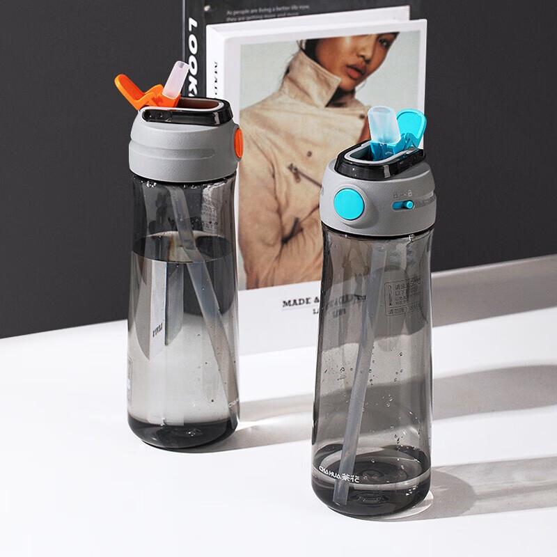 CHAHUA 720ml Straw Sports Water Bottle