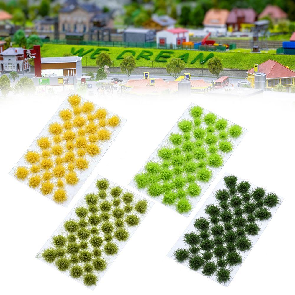 39PCS Wargaming Railway Wild Micro Landscape Artificial Grass Cluster Wargame Model Scenery Modeling Static Grass Tuft