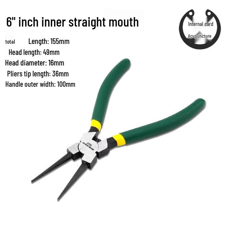 Multifunctional Yellow Retaining Ring Pliers Set: Internal & External Circlip and Spring Pliers