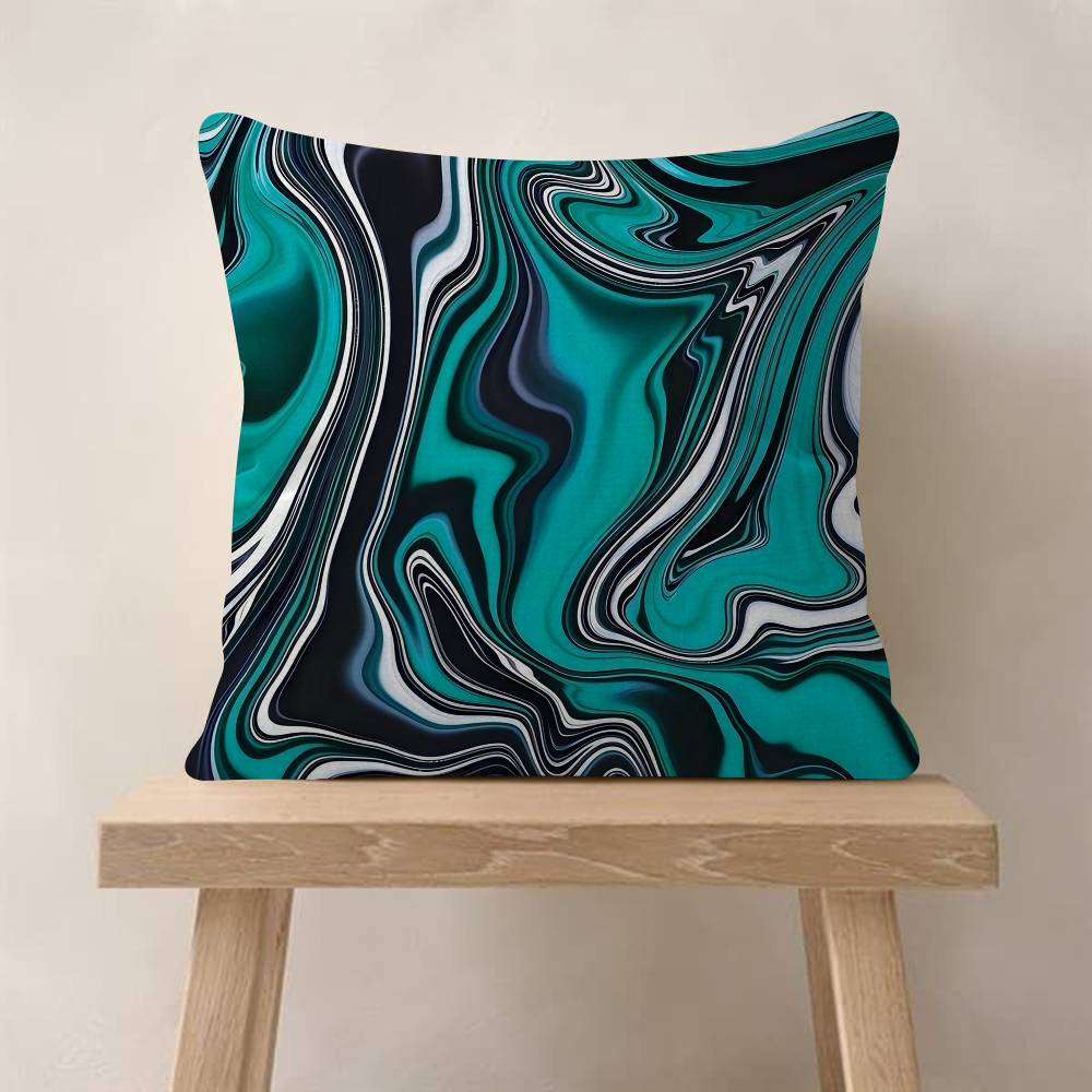 Strata Liquid Game Use Personalized Picture Text Home Decorative Pillows Household Gifts 45x45cm