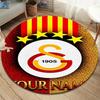 Galatasaray S Custom Name Round Area Rug,Carpet Rug for Living Room Bedroom Sofa Playroom Decor,Non-slip Floor Mat