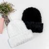 Women's Men's Couple Daily Rich Fur Beanie Hat