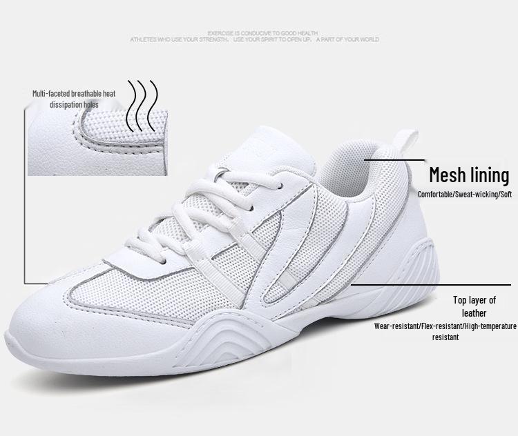 Yingrui Women's Aerobic Shoes: Soft Sole Cheerleading & Gymnastics Competition Shoes