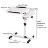 Foldable Computer Table Adjustable Portable Laptop Rotate Laptop Bed Table Can Be Lifted Standing Desk