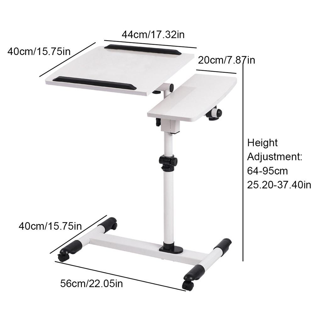 Foldable Computer Table Adjustable Portable Laptop Rotate Laptop Bed Table Can Be Lifted Standing Desk