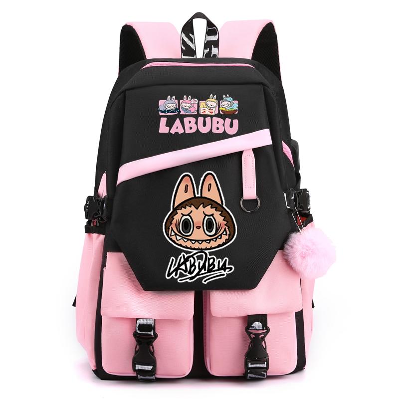 Cartoon Printed Backpack Student Teenager Girl Boy Schoolbag Large Capacity Waterproof Bookbag Women Men Travel Bag Gift